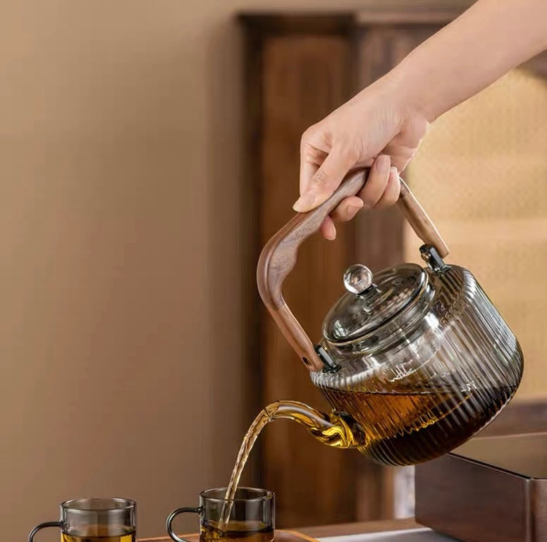 Teekanne / Teekocher aus Glas - Thumbnail 4