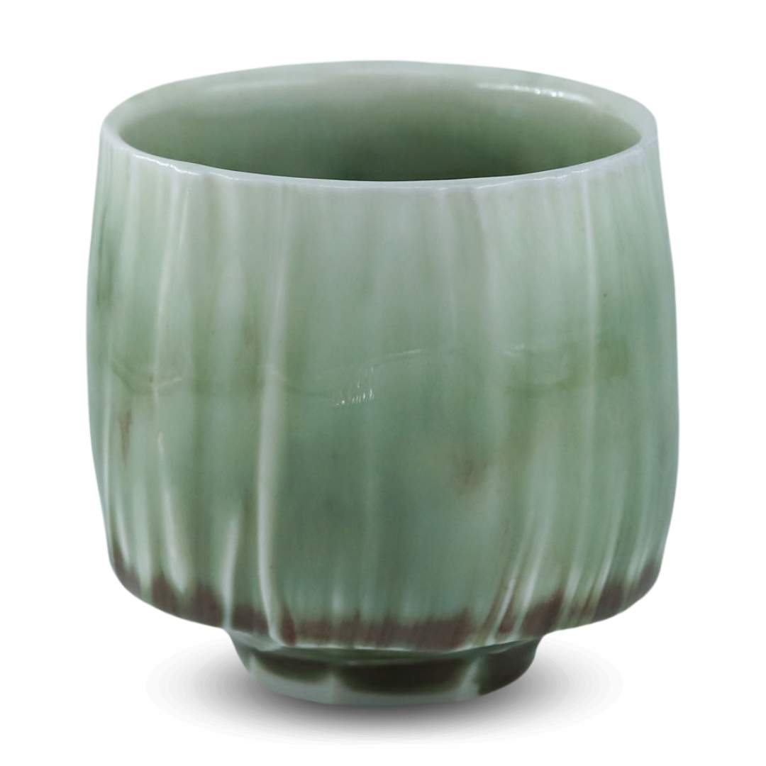 Tea Bowl Porcelain Green Ales Dancak - Thumbnail 2