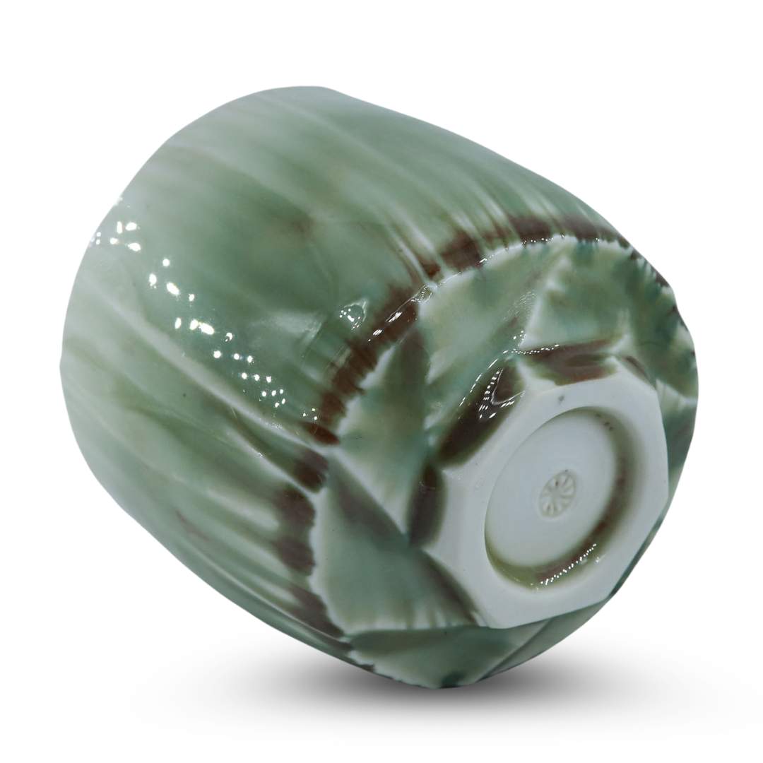 Tea Bowl Porcelain Green Ales Dancak - Thumbnail 4