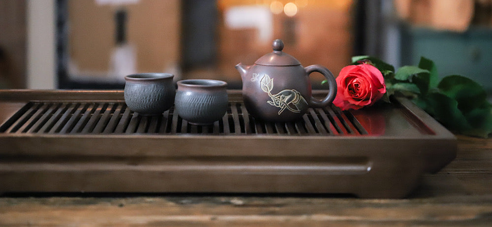Vintage wooden tea tray - Thumbnail 4