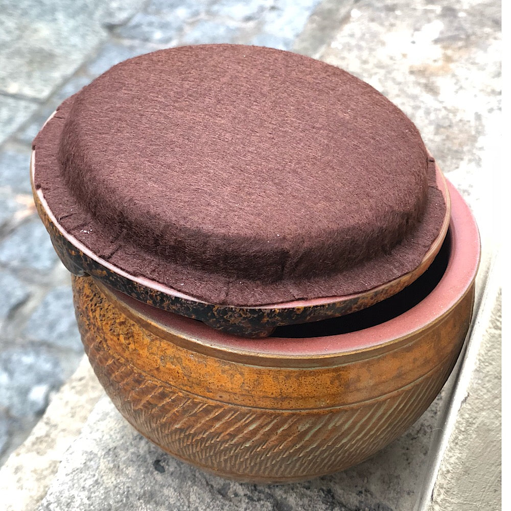 Holzofen-gebrannte Keramik-Teedose (450 ml)