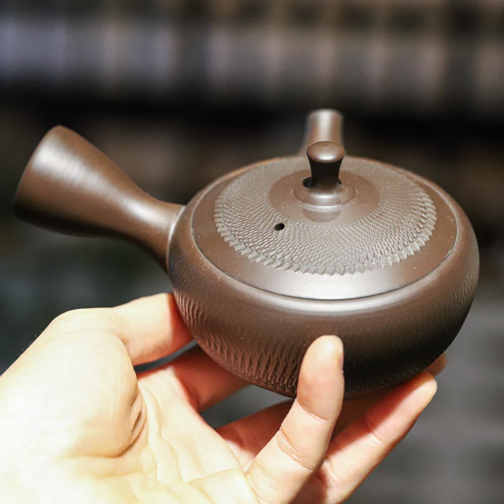 Japanese Kyusu Teapot Brown - Thumbnail 4