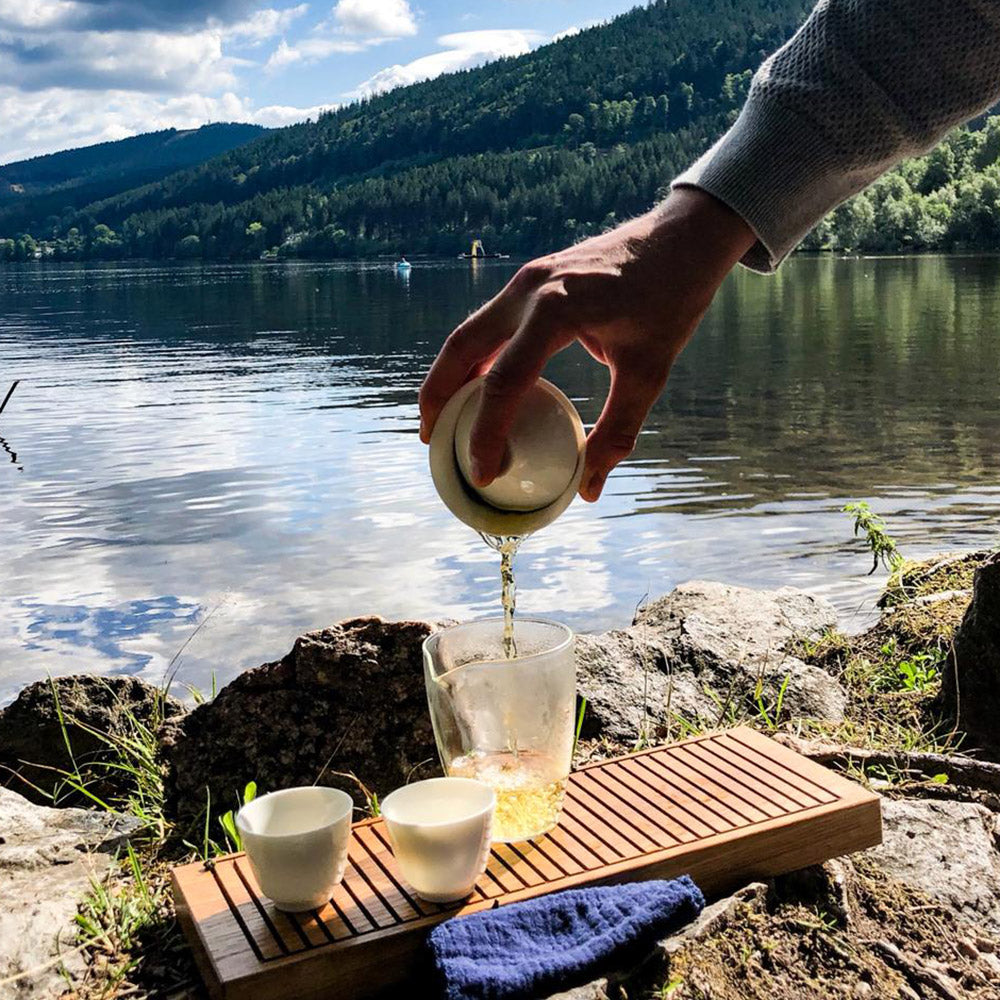 Tea tray premium made of oak - Thumbnail 3